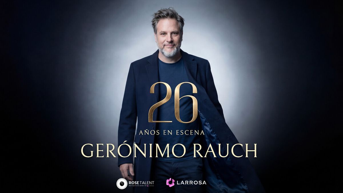 Gerónimo Rauch celebra hoy en Madrid sus 26 AÑOS EN ESCENA en el Teatro Calderón