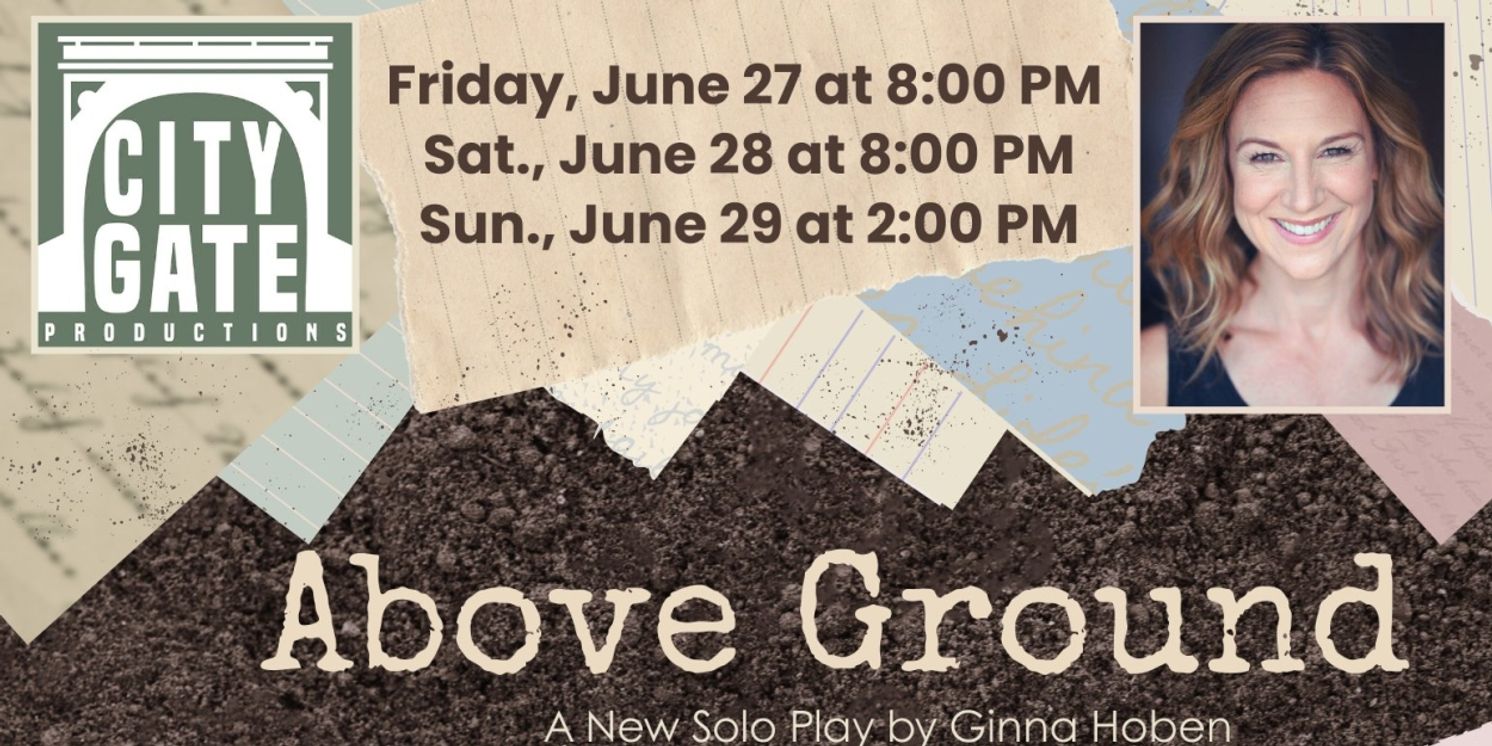 Ginna Hoben's New One-Woman Show ABOVE GROUND To Debut at the Hellenic Cultural Center  Image