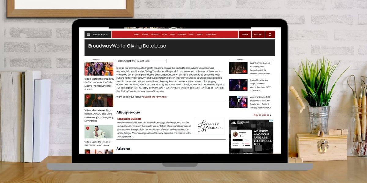 How To Support Over 200 Non-Profit Theatres on Giving Tuesday