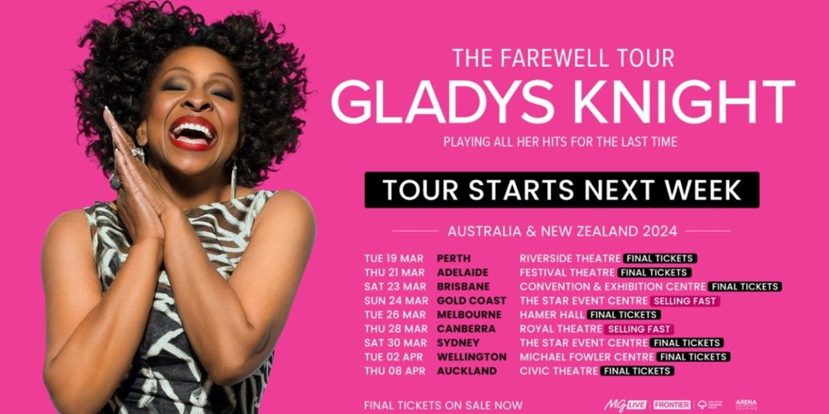 Gladys Knight Unveils Farewell Tour Dates in Australia & New Zealand