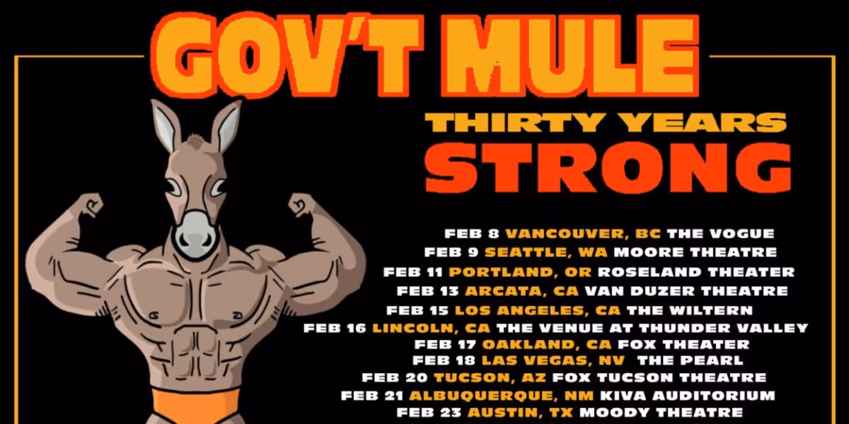 Gov't Mule Announces 30 Years Strong Tour for February 2024