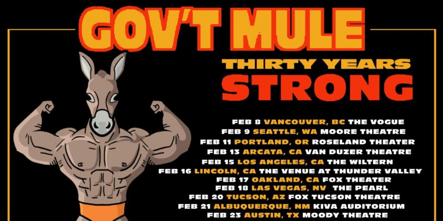 Gov't Mule Announces 30 Years Strong Tour for February 2024  Image