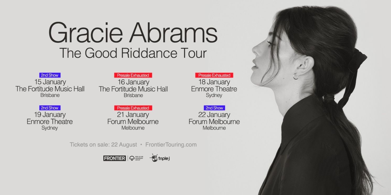 Gracie Abrams Sets Second & Final Shows in Australia  Image