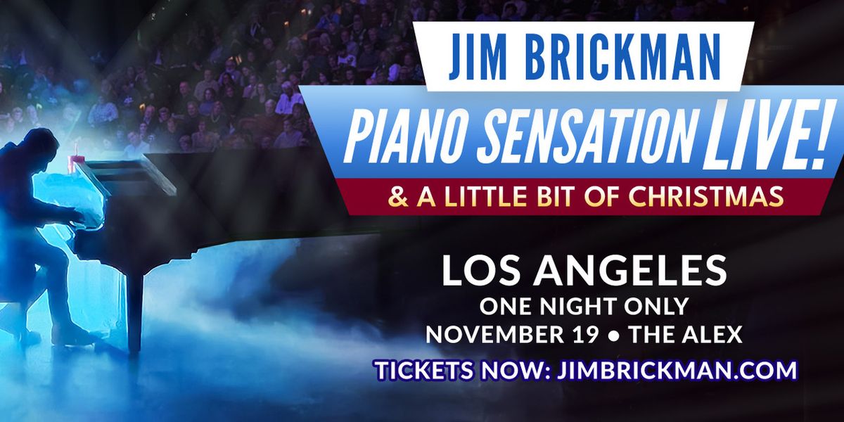 Pianist Jim Brickman to Bring PIANO SENSATION LIVE! & A LITTE BIT OF CHRISTMAS Tour To The Alex