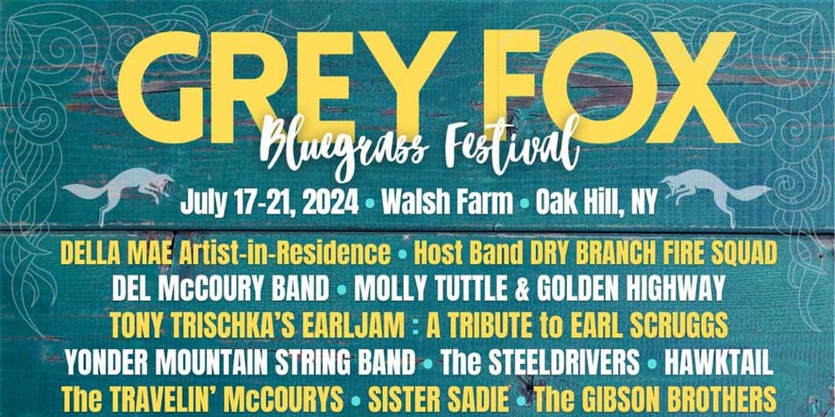 Grey Fox Bluegrass Festival Shares 2024 Stage Schedules