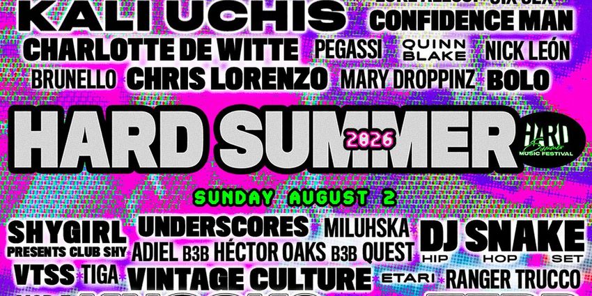 HARD Summer Music Festival 2026 Lineup Announced for Inglewood Event Photo