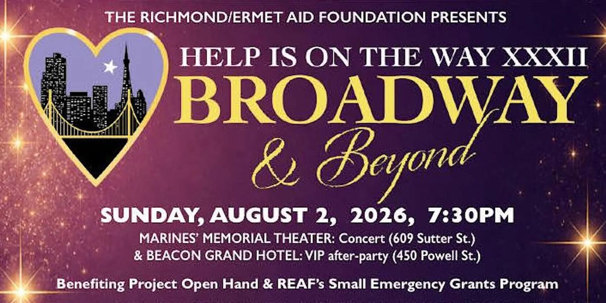 HELP IS ON THE WAY: Broadway & Beyond to Return for 32nd Anniversary Benefit Concert