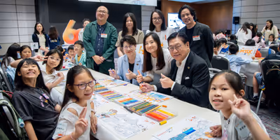 HKTDC Marks 60th Anniversary With Community Mega Artwork Created by 100 Students Photo