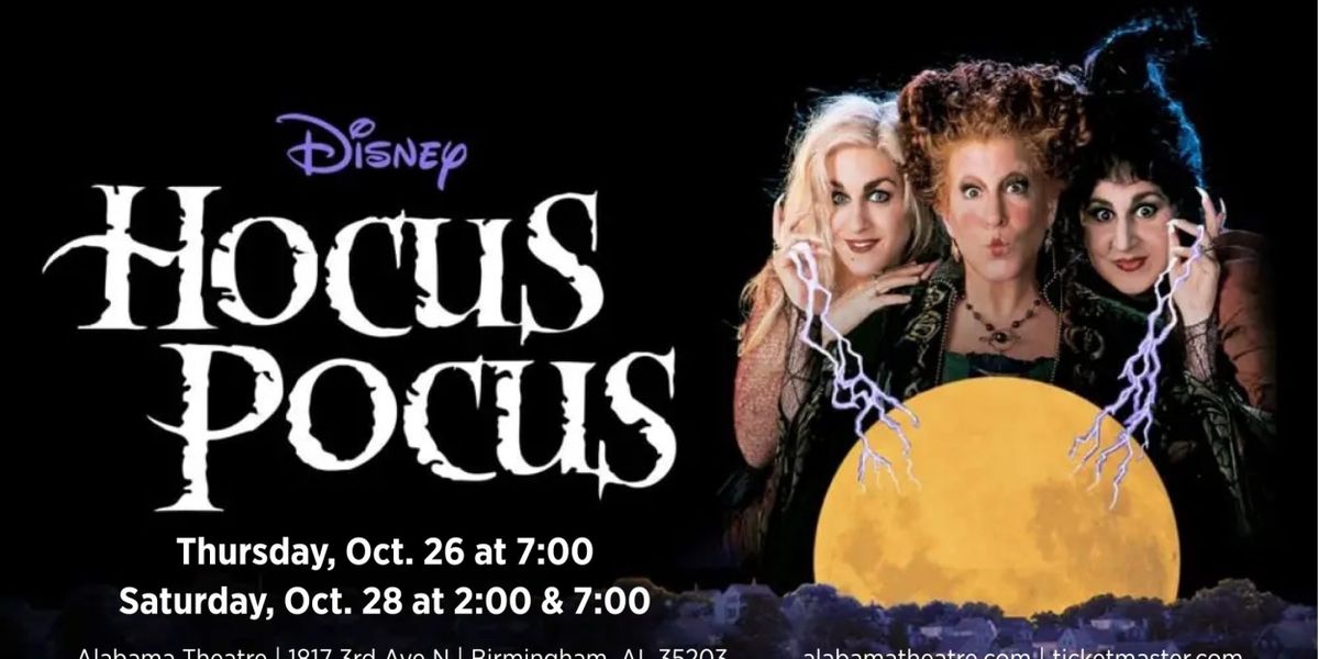 HOCUS POCUS Will Screen at the Alabama Theatre in October