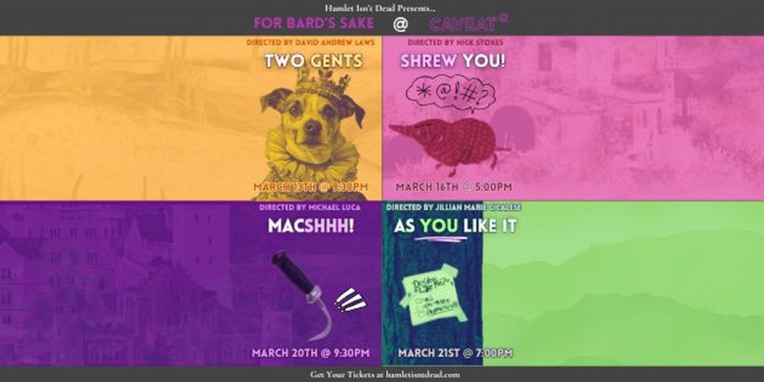 Hamlet Isn't Dead to Present FOR BARD'S SAKE at Caveat  Image