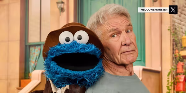 Harrison Ford and Cookie Monster Hum the INDIANA JONES Theme in Viral Moment
