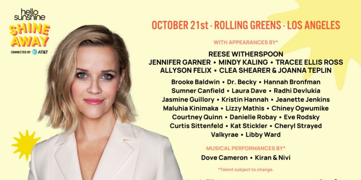 Hello Sunshine Announces Talent Lineup for Shine Away Event