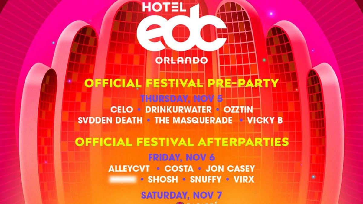 Hotel Edc Orlando Reveals Party Lineup with SVDDEN DEATH, Boys Noize, Kai Wachi
