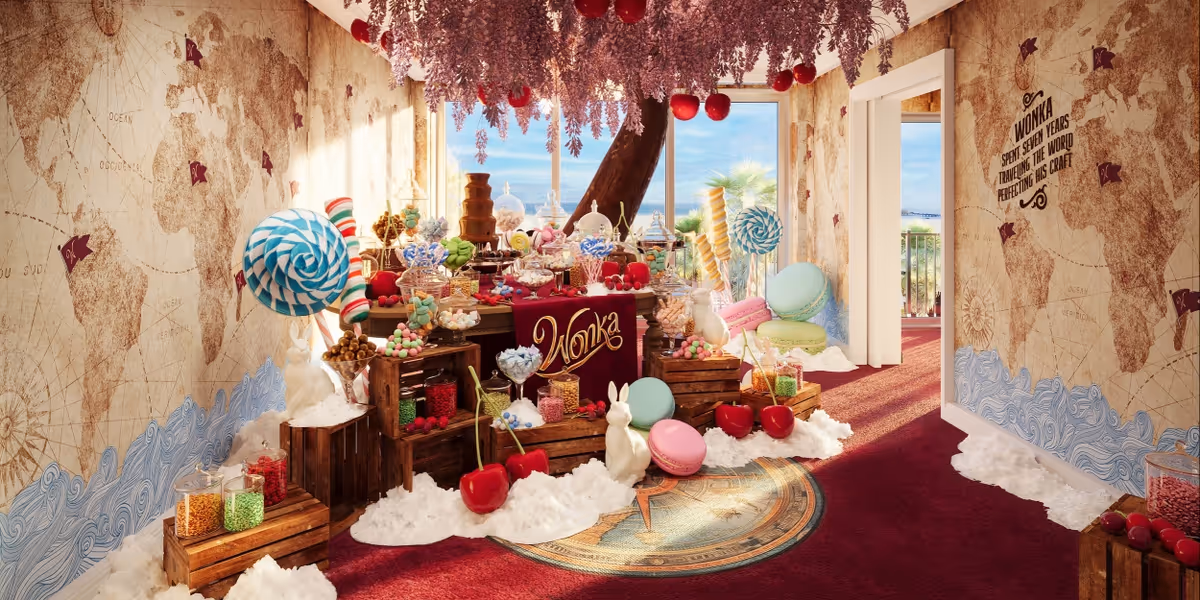 How to Stay in WONKA's 'Sweet Suites' in New York and Los Angeles