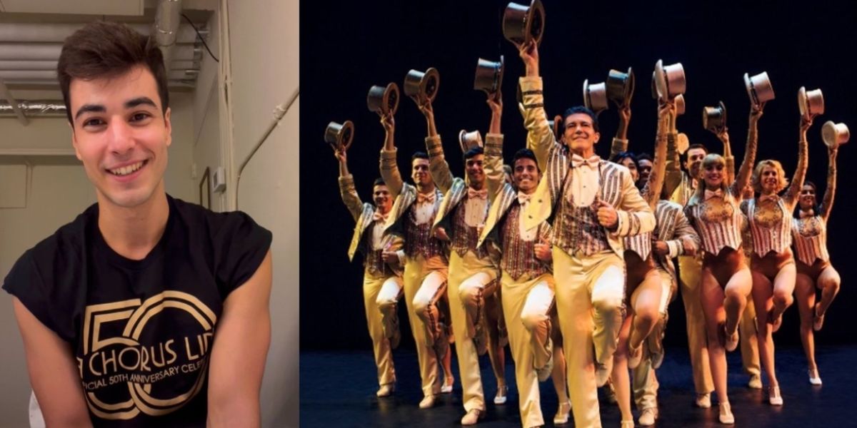 IG: Roberto Facchin nos saluda en el 50º aniversario de A CHORUS LINE en Broadway