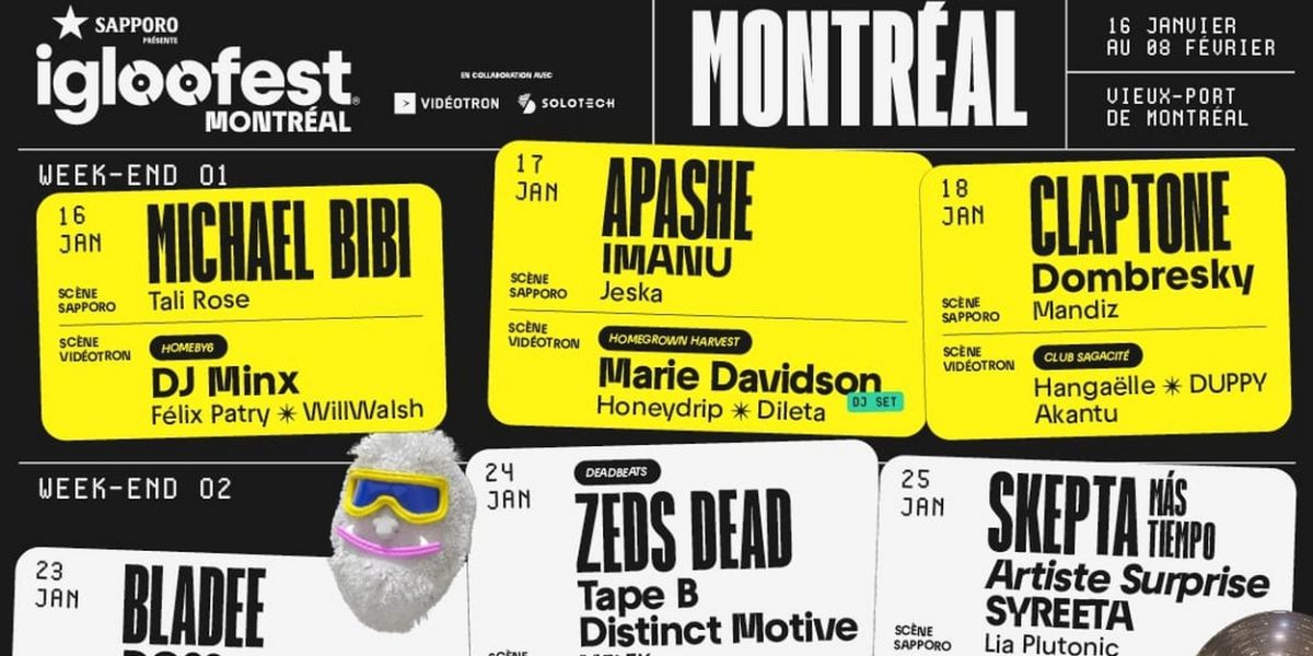 IGLOOFEST MONTREAL to Return in January