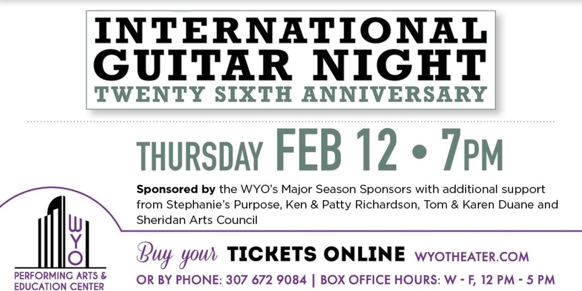 International Guitar Night to perform at WYO