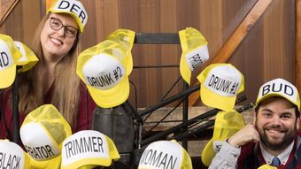 Ted Zoldan and Heather Orth of GUTENBERG! THE MUSICAL at Hillbarn Theatre