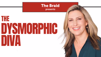 Writer/Performer Karen Agam Macarah of THE DYSMORPHIC DIVA at The Braid