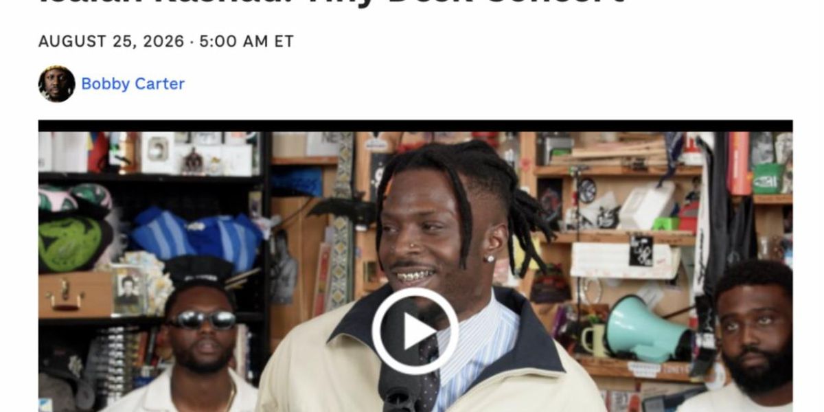 Isaiah Rashad Performs NPR TINY DESK Concert