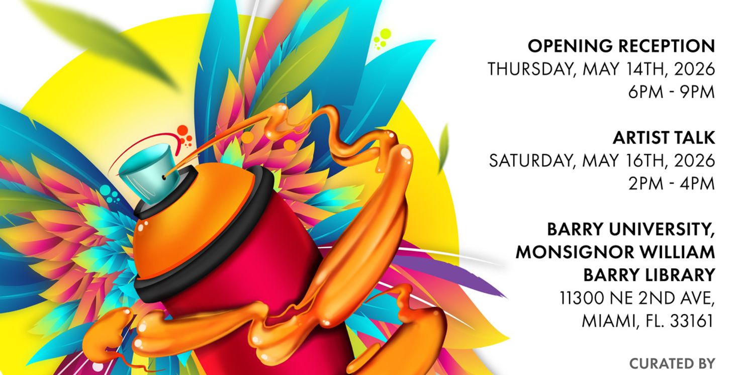 Izia Lindsay Solo Exhibition RIDDIMS OF GRAFFITI Will Open at DVCAI at Barry University  Image