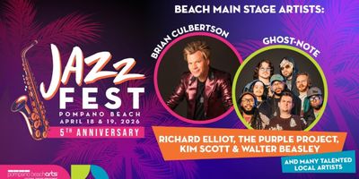 JAZZ FEST POMPANO BEACH Will Return With Free Beachfront Concerts Photo