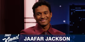 Jaafar Jackson Visits JIMMY KIMMEL LIVE to Discuss Playing Uncle Michael in MICHAEL