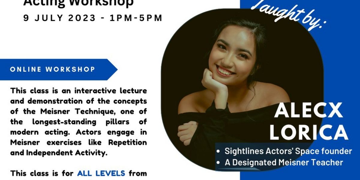 Jakarta Players Hosts Introduction to Meisner Technique
Online Acting Workshop
