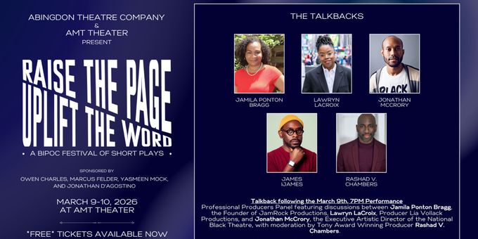 James Ijames and More To Join Post-Performance Talkbacks For RAISE THE PAGE, UPL Photos