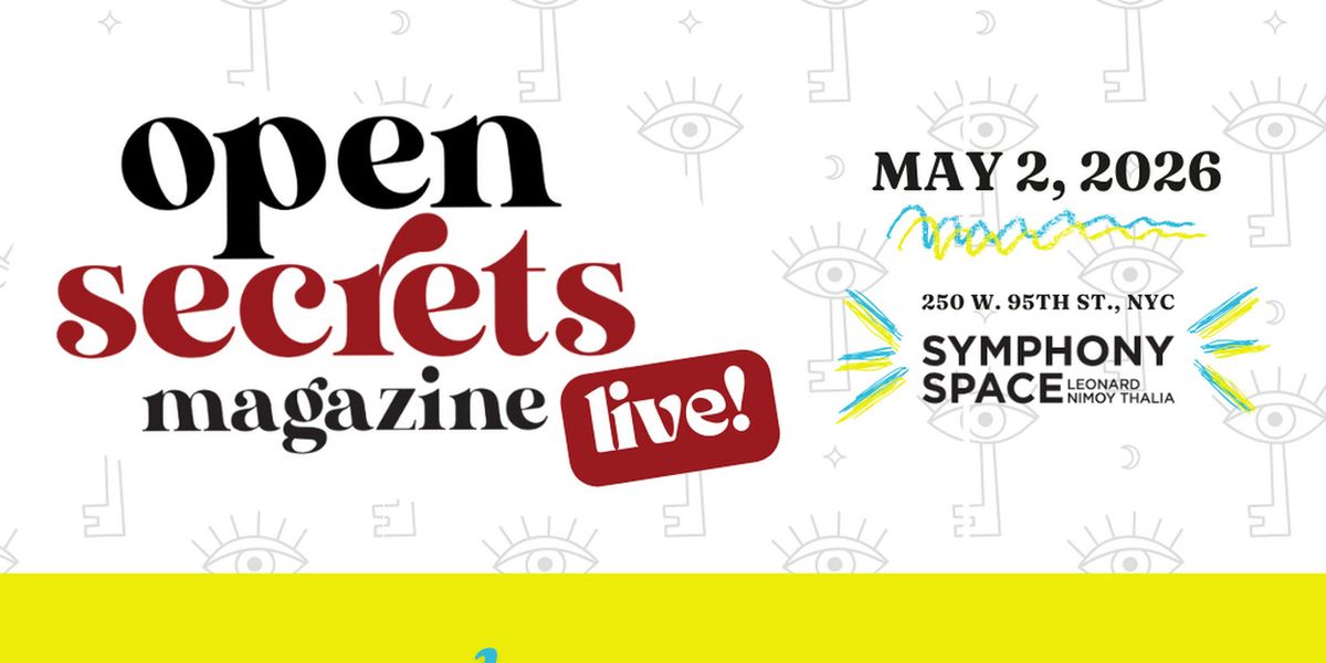 Jeff Hiller, Murray Hill, Youngmi Mayer to Keynote OPEN SECRETS LIVE in NYC