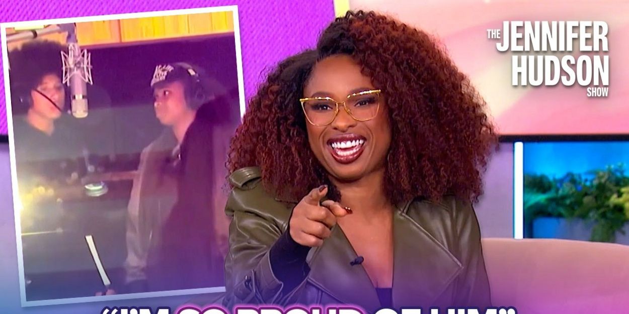 Jennifer Hudson Records A Song In The Studio With Her Son David Video