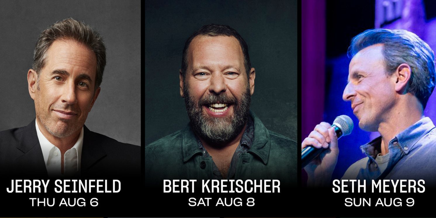 Jerry Seinfeld, Bert Kreischer & Seth Meyers to Headline National Comedy Center Festival  Image