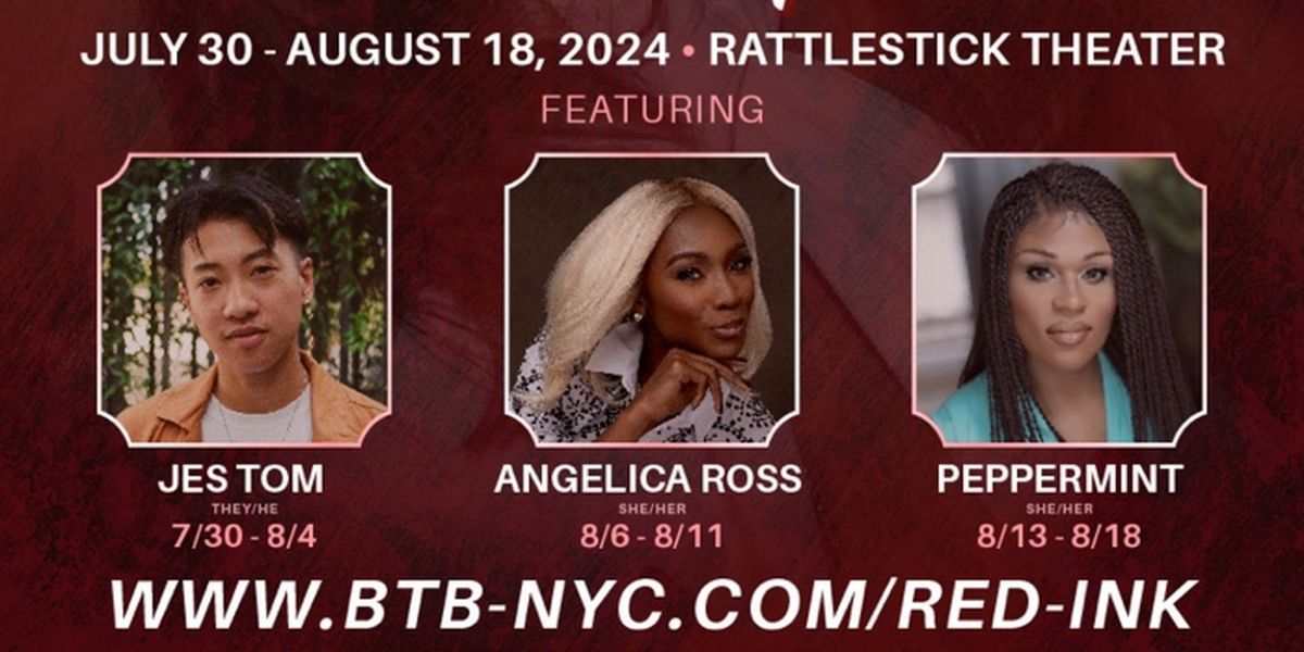 Jes Tom, Angelica Ross & Peppermint to Star in Cecilia Gentili's RED INK at Rattlestick Theater