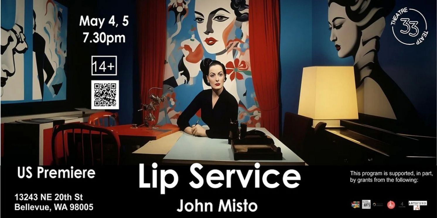John Misto's LIP SERVICE to be Presented at Theatre33 In May  Image