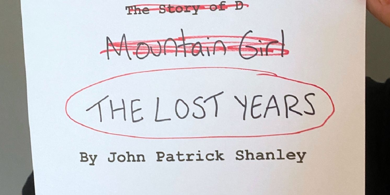 John Patrick Shanley Will Workshop New Play THE LOST YEARS at The Black Box  Image
