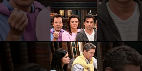 John Stamos Previews Vertical Drama WHO BILLIONAIRE? ME BILLIONAIRE on Fallon Photo
