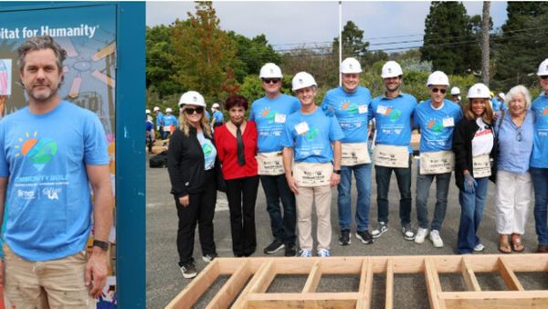 Joshua Jackson, Melissa Rivers, Haley Joel Osment Volunteer at Habitat for Humanity Pacific Palisades Build