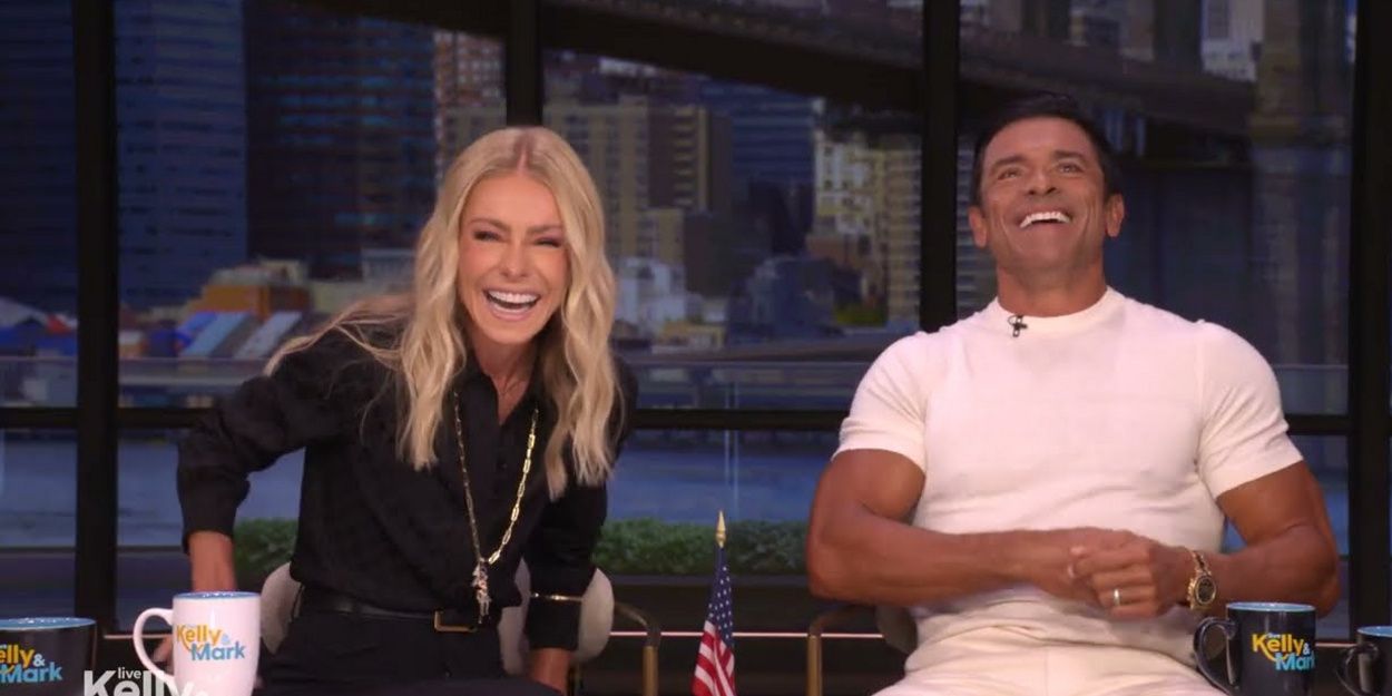 Kelly Ripa Reacts to Mark Consuelos' All-White Outfit on LIVE Video