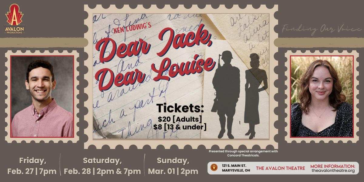 Ken Ludwig’s DEAR JACK, DEAR LOUIS to be Presented at Avalon Theatre