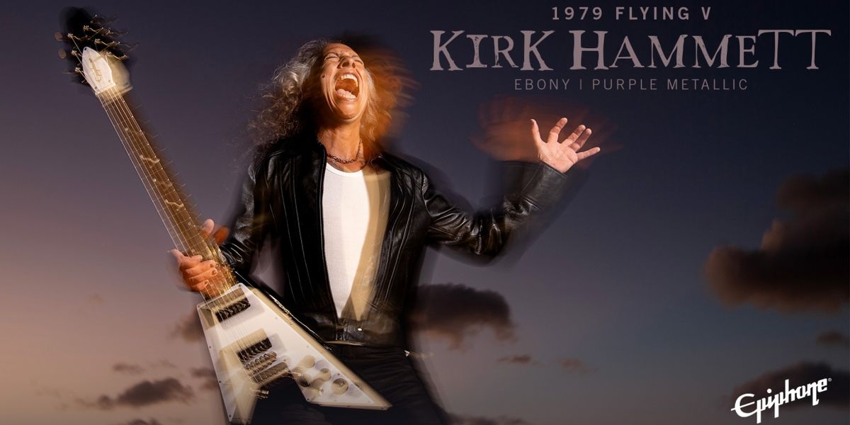 Kirk Hammett Of Metallica And Epiphone Unveil 'The 1979 Flying V'