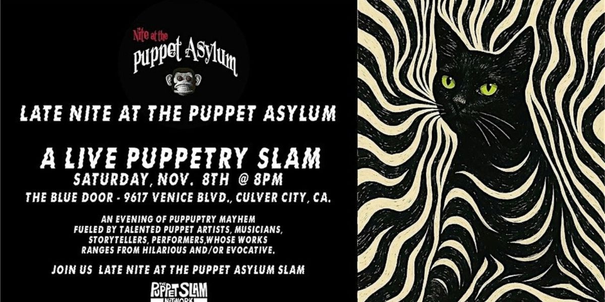 LATE NITE AT THE PUPPET ASYLUM Comes to The Blue Door
