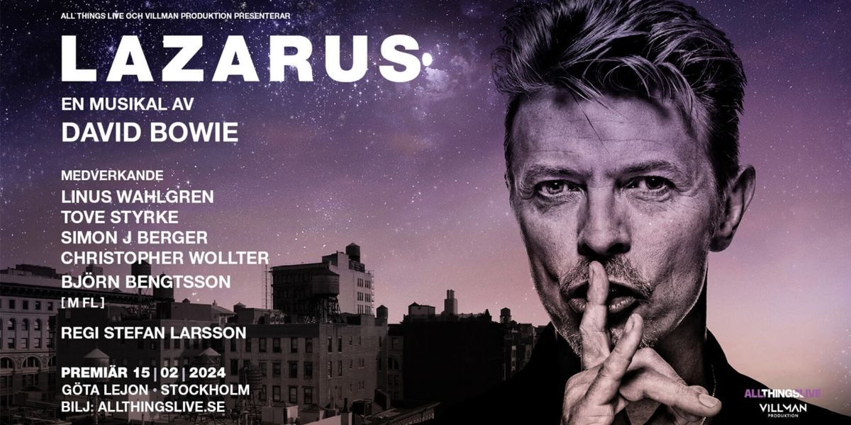 LAZARUS Will Have Sweden Debut At Göta Lejon