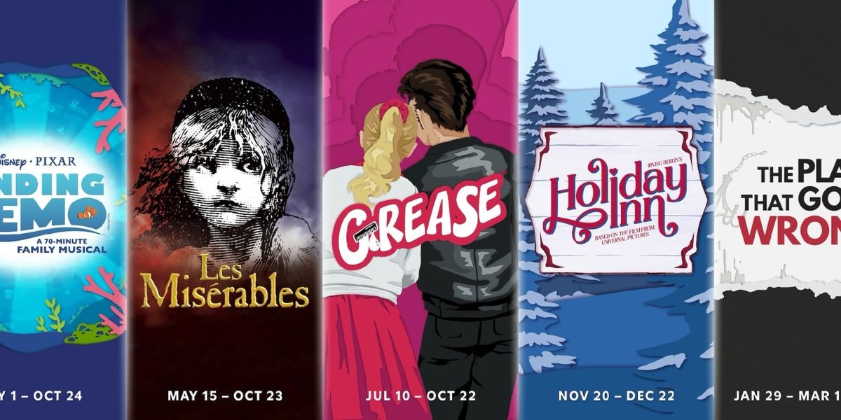 LES MISÉRABLES, GREASE, FINDING NEMO, HOLIDAY INN And THE PLAY THAT GOES WRONG Set for Tuacahn Amphitheatre 2026–27 Season
