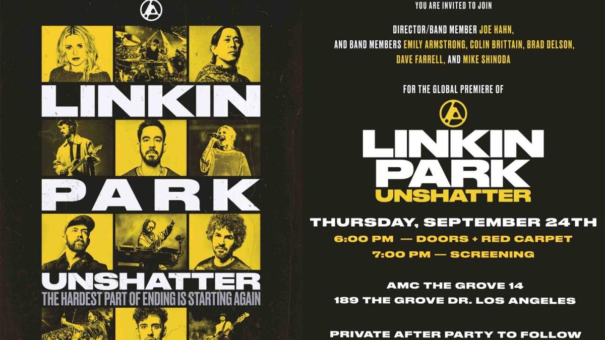 LINKIN PARK: UNSHATTER to Premiere in Los Angeles with Mark Hoppus Q&A