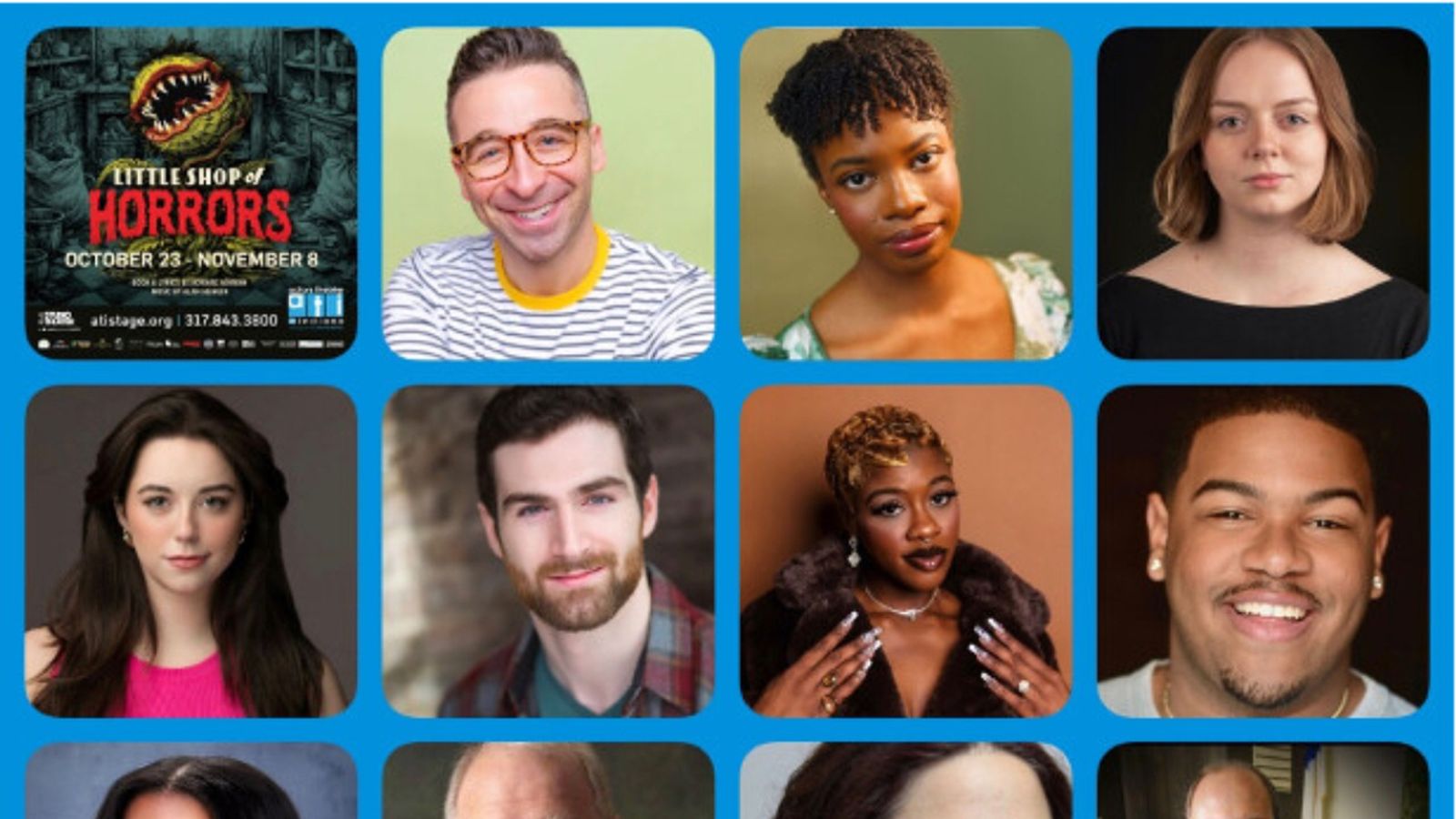 Cast Set for LITTLE SHOP OF HORRORS at Actors Theatre of Indiana ...