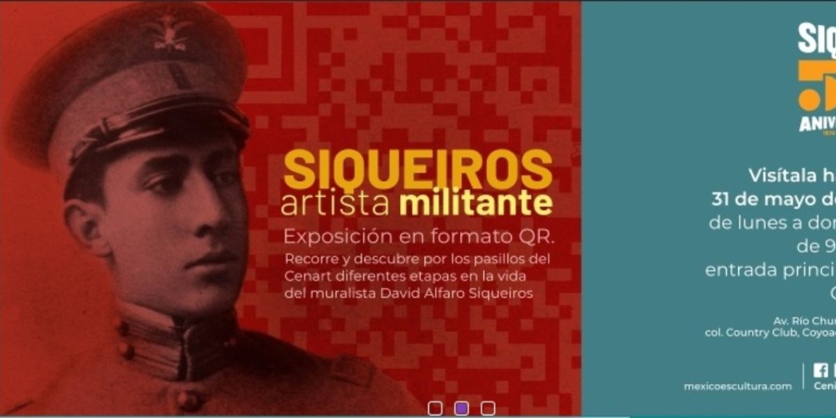 La Muestra Virtual Siqueiros Artista Militante Se Puede Visualizar A Través De Códigos QR
