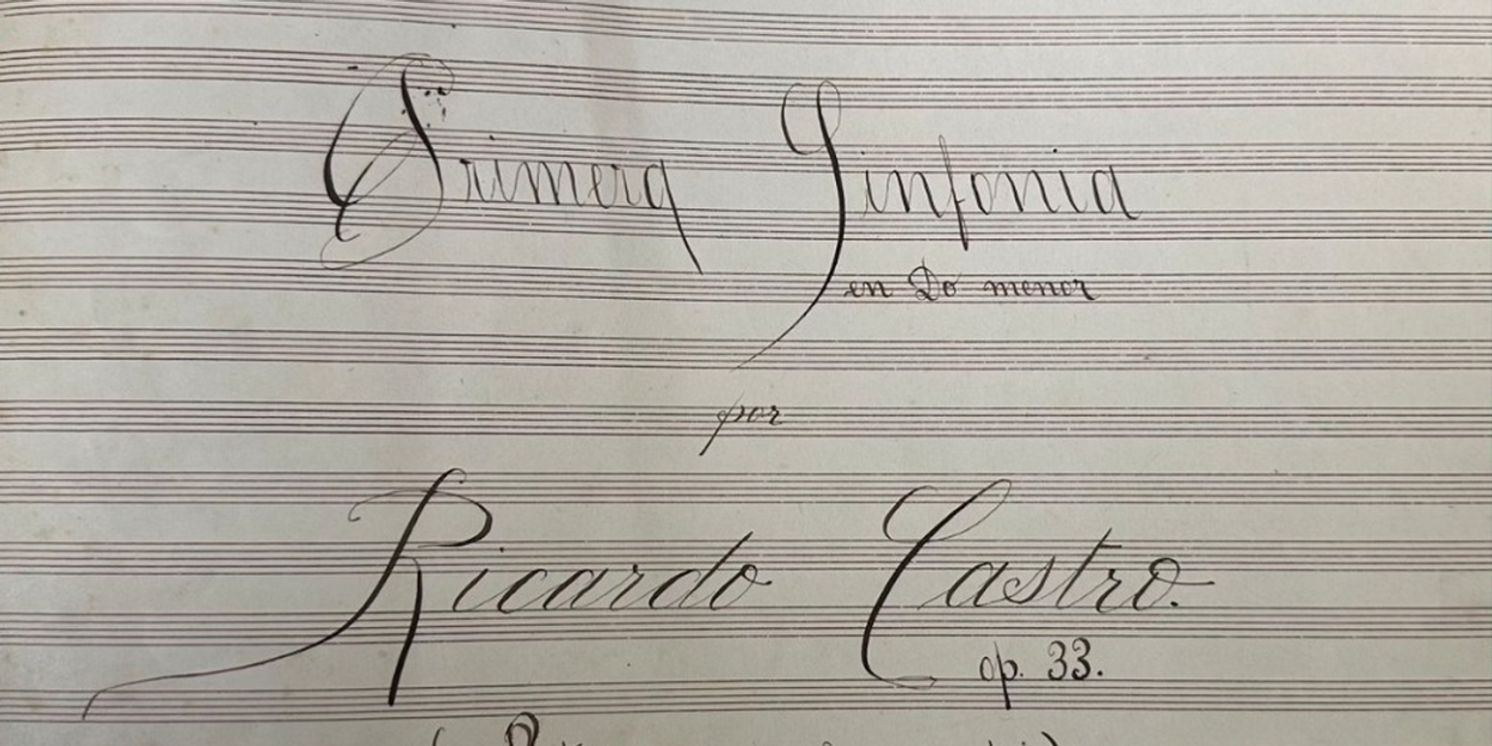 La Primera Edición De La Sinfonía Núm. 1, De Ricardo Castro, Busca Contribuir Al Rescate Y Difusión De La Música Mexicana  Image