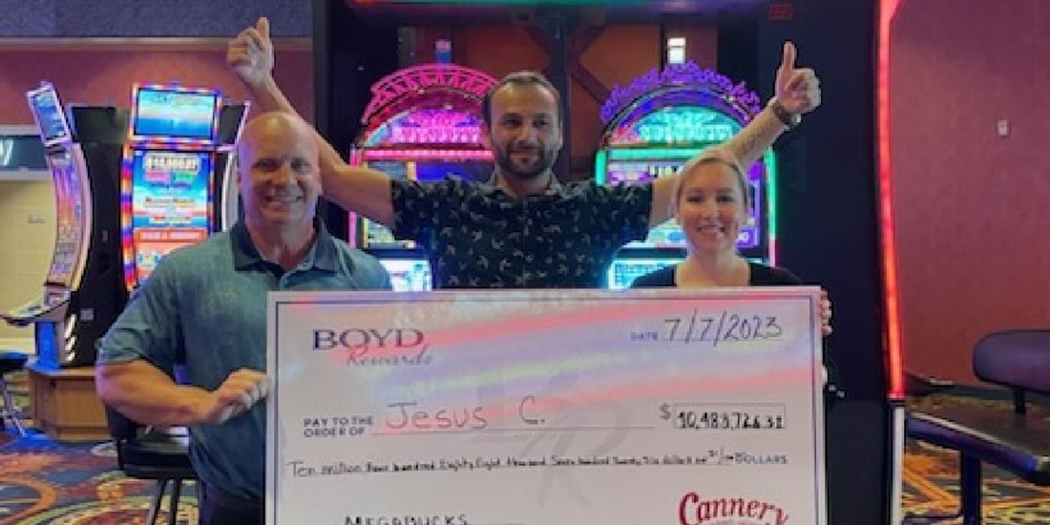 Las Vegas Resident Hits Massive $10.5M Jackpot Playing IGT's Megabucks Slot Machine at Boyd's Cannery Casino  Image