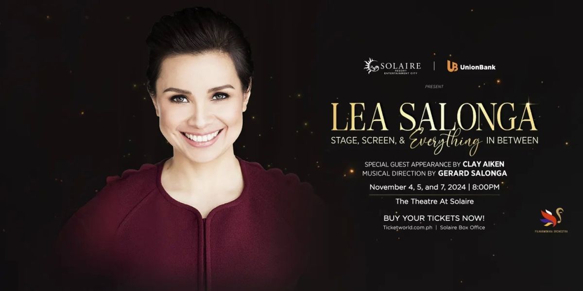 Lea Salonga Will Perform at the Theatre at Solaire This Week