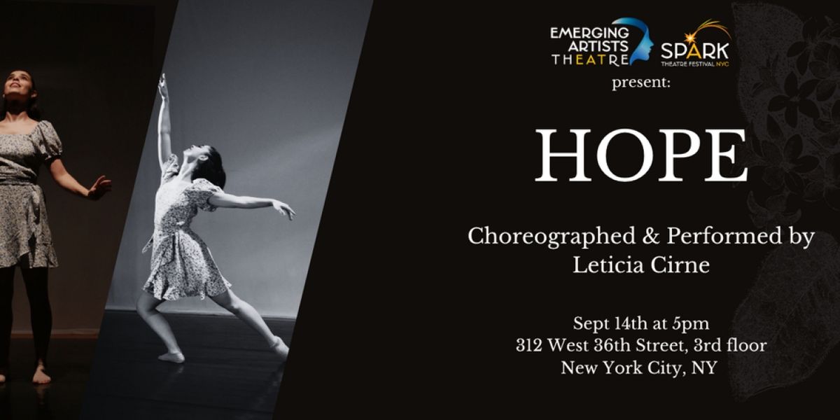 Leticia Cirne Brings HOPE to The Spark Theatre Festival NYC